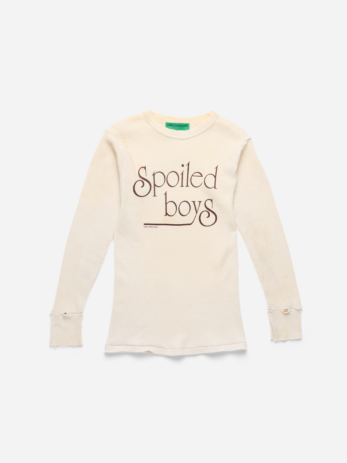SPOILED BOYS - White Waffle Thermal_S (E2)