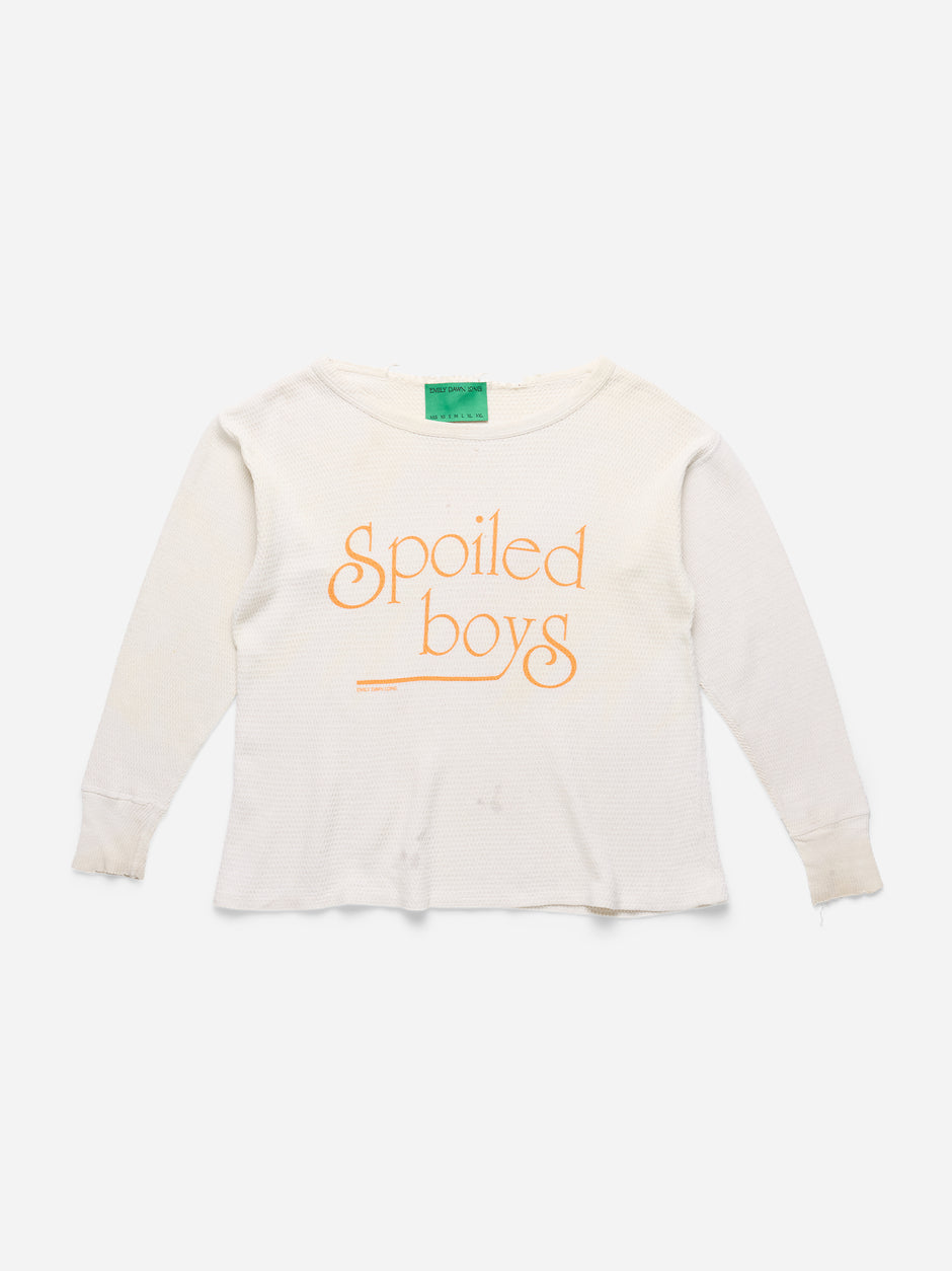 SPOILED BOYS White Thermal - Small/Medium