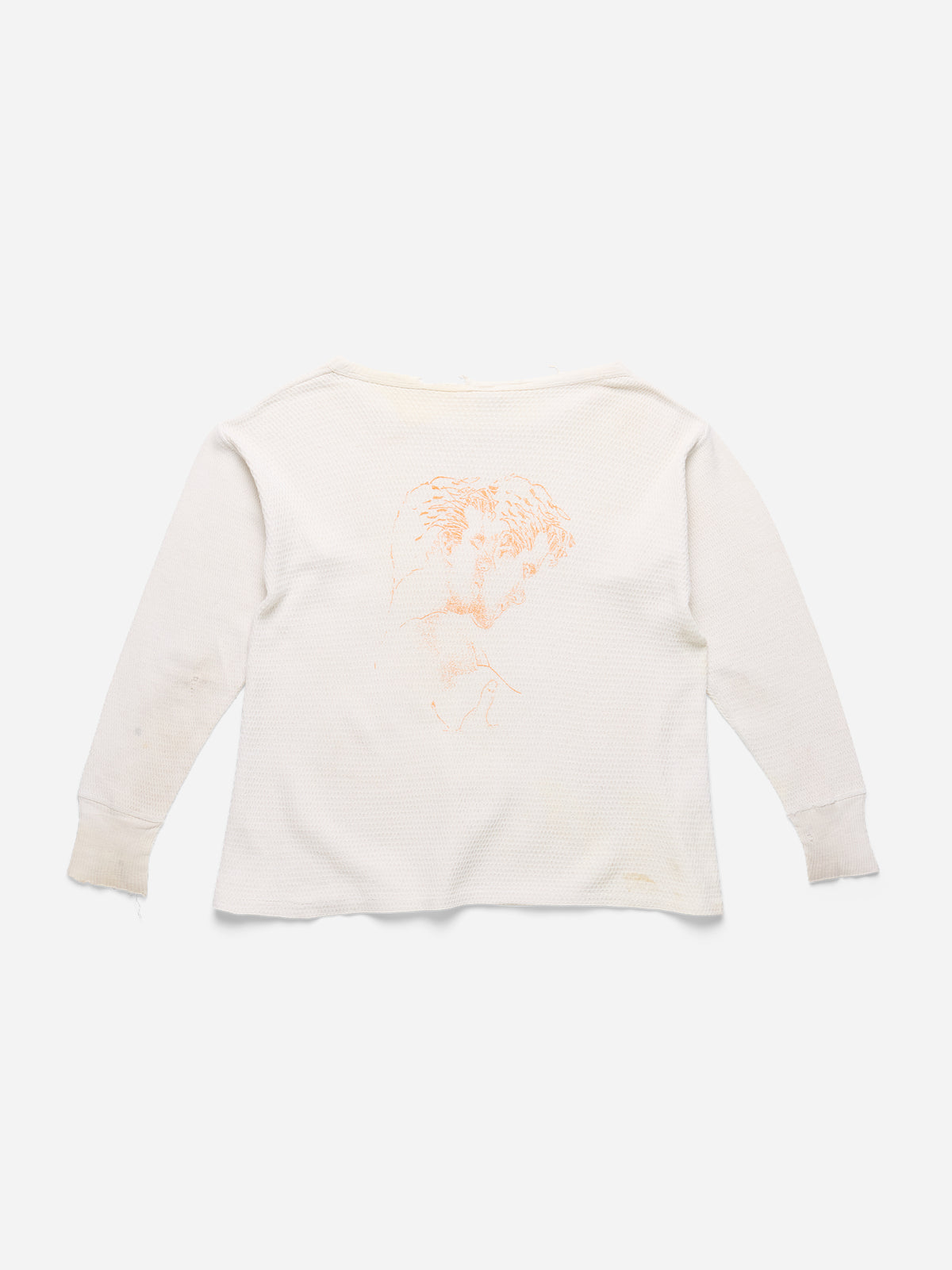 SPOILED BOYS - White Waffle Thermal_Distressed_S/M (J3)