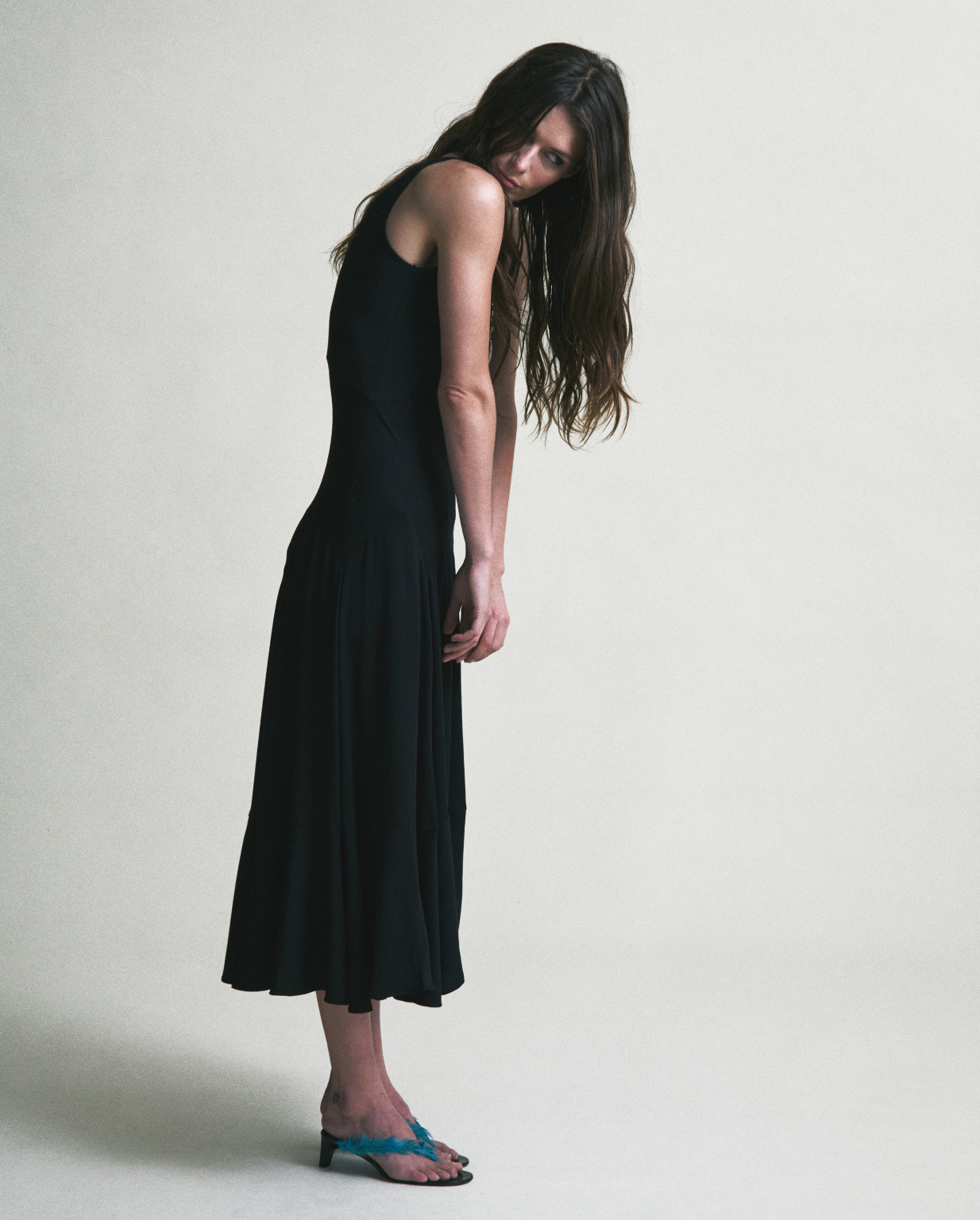 janet knit maxi dress Janet Knit Denim Maxi Dress - Denim Blue - PL