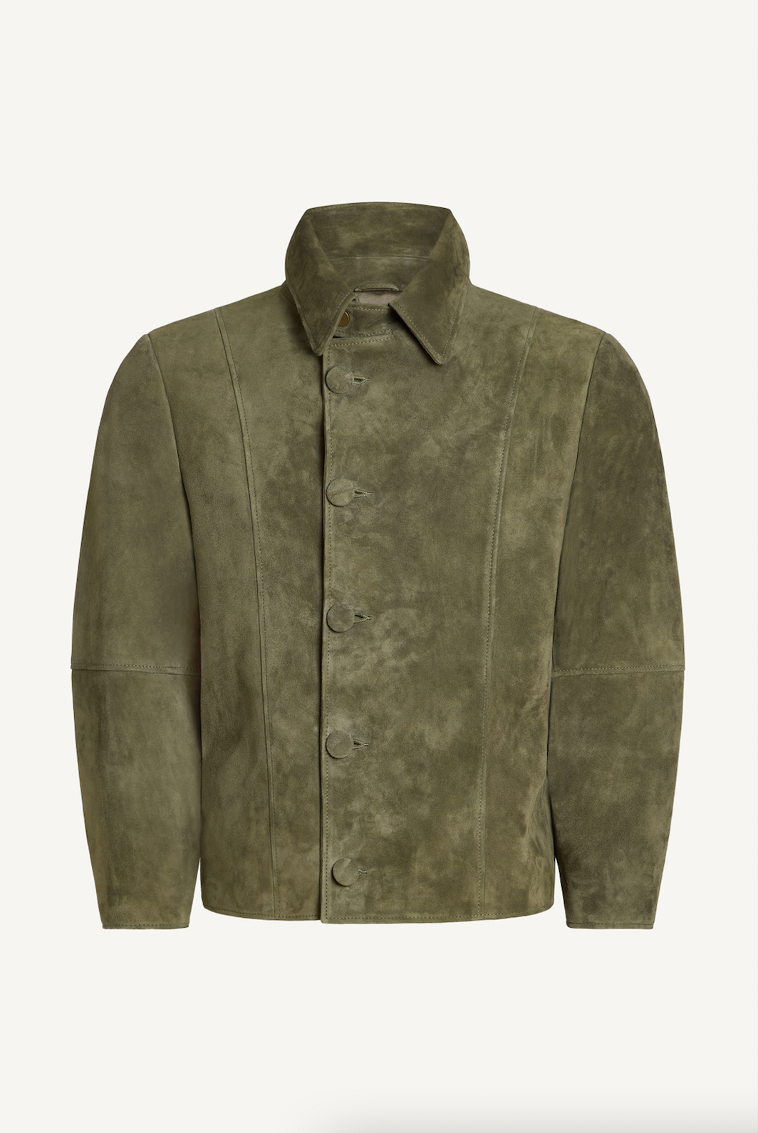 The Westley Suede Jacket - Mens Khaki