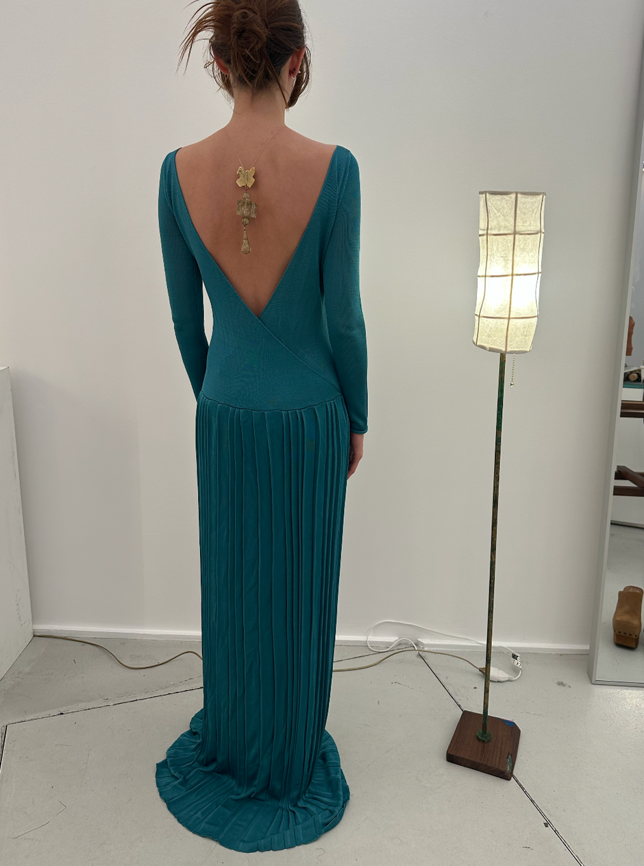 Kingsley Pleated Column Dress - PREORDER