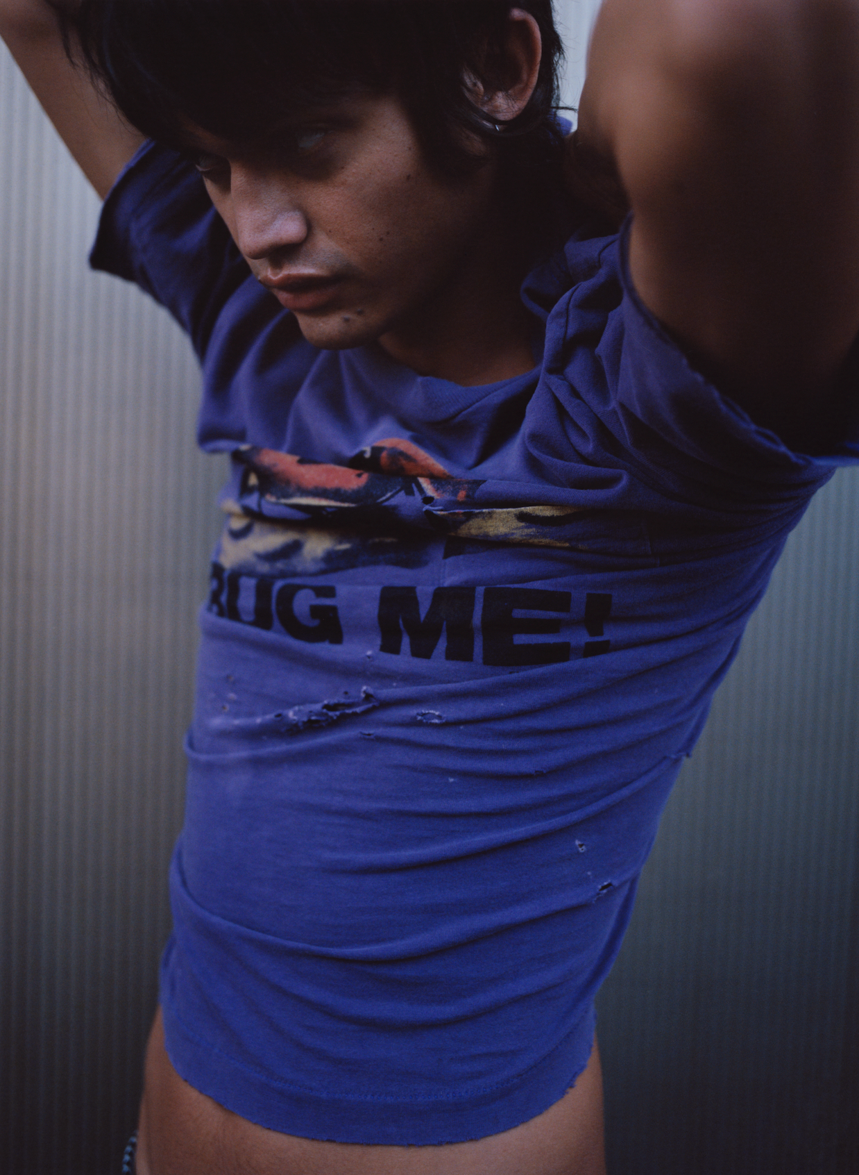 BUG ME  - Vintage Tee Purple Fish_L/XL