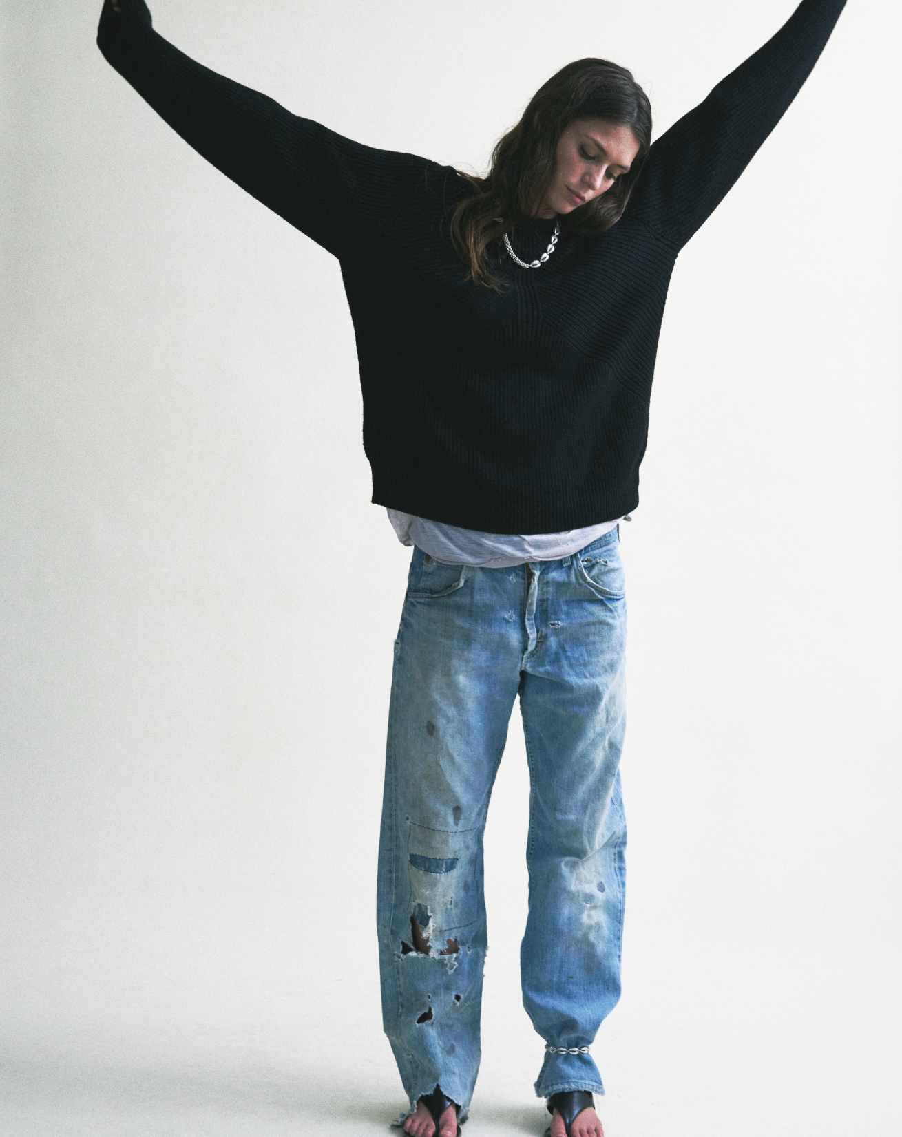 Ribcage Cotton Crewneck - Kem