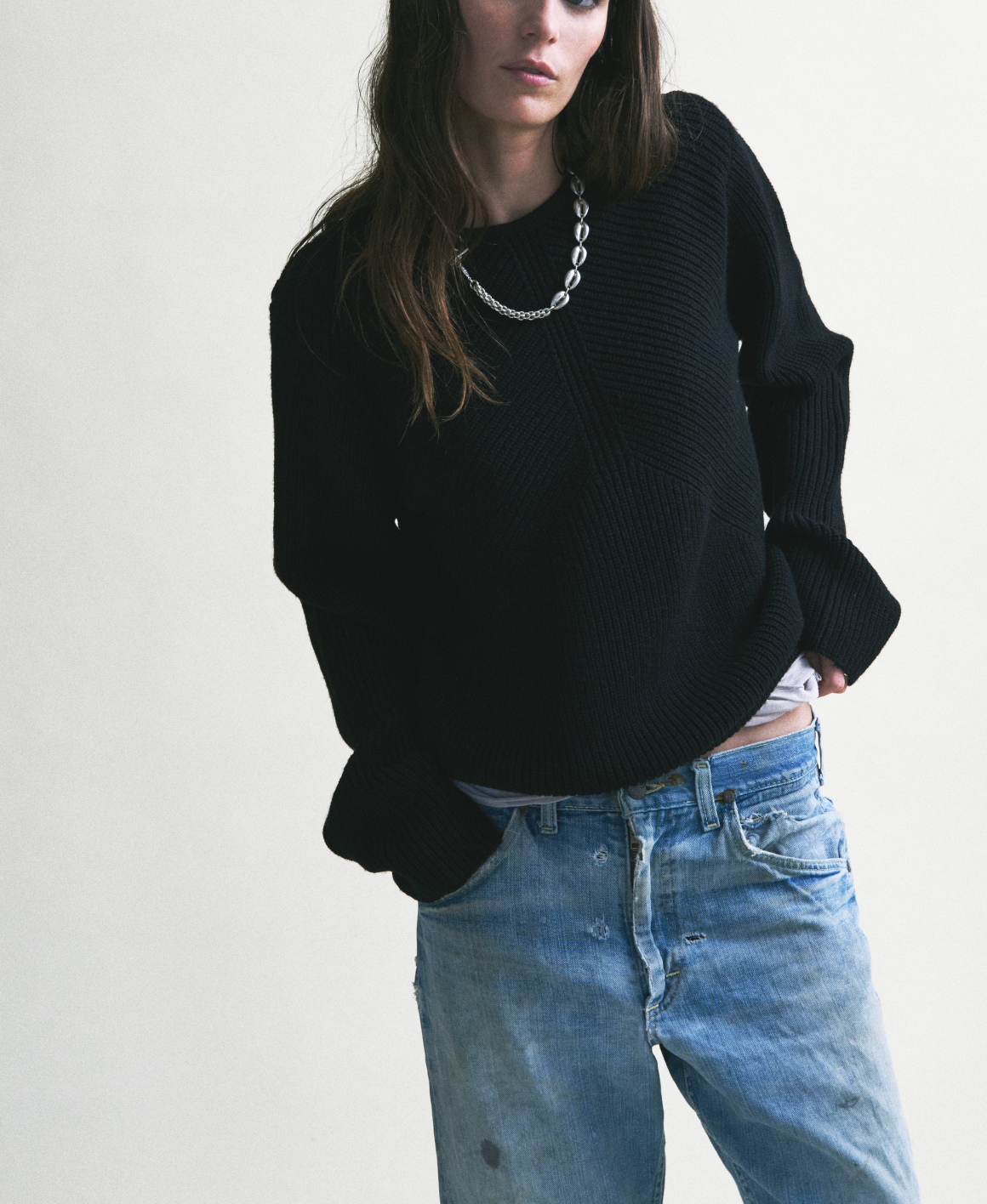 Ribcage Cotton Crewneck - Kem