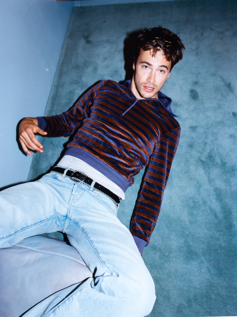 Phoenix Purple Pull Over - Cozy Stripe