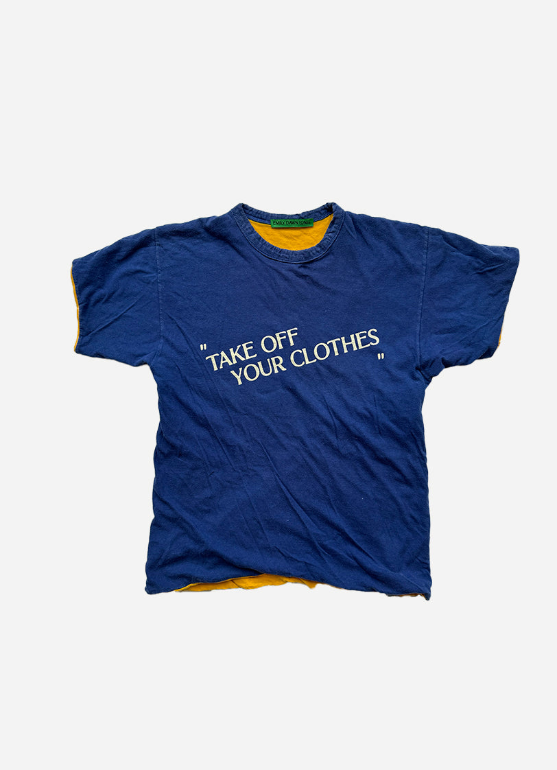 “TAKE OFF YOUR CLOTHES”  - BLUE_YLLW_XS_S