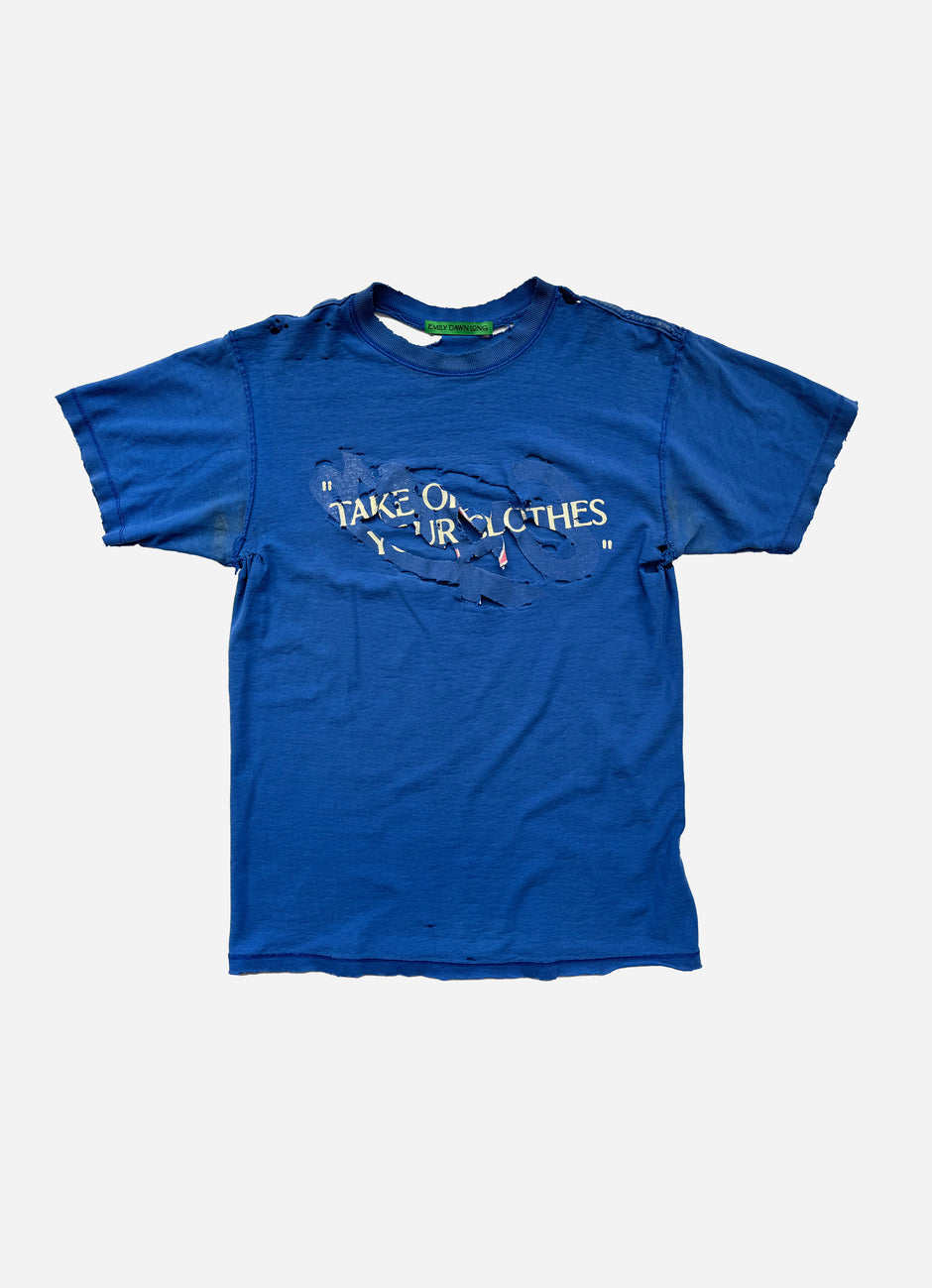 “TAKE OFF YOUR CLOTHES”  - BLUE_XS_S