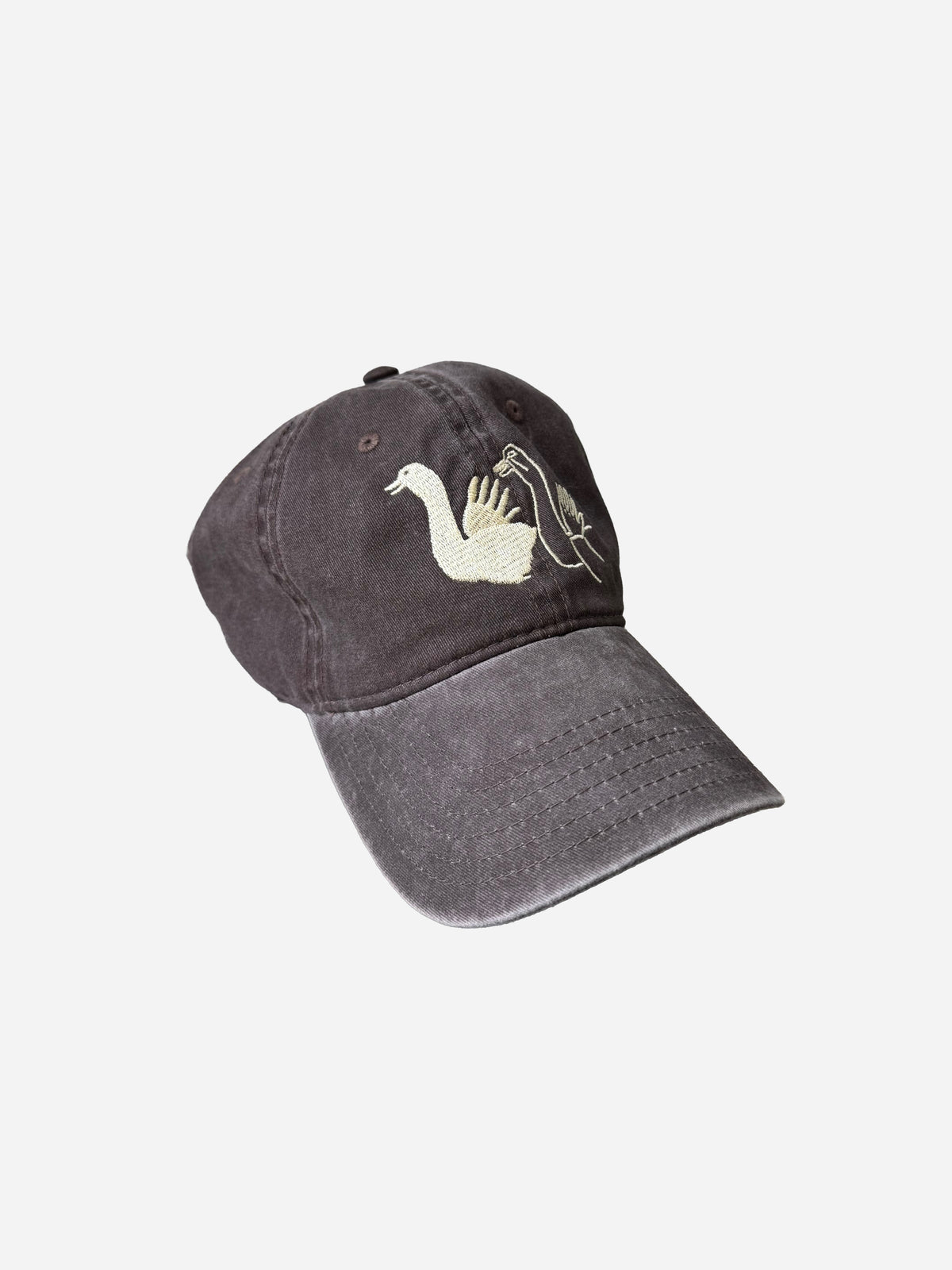 Swan Hat Made New York Huega House Vintage Swan Snapback Hat - High Profile – BLK LAB main image 4