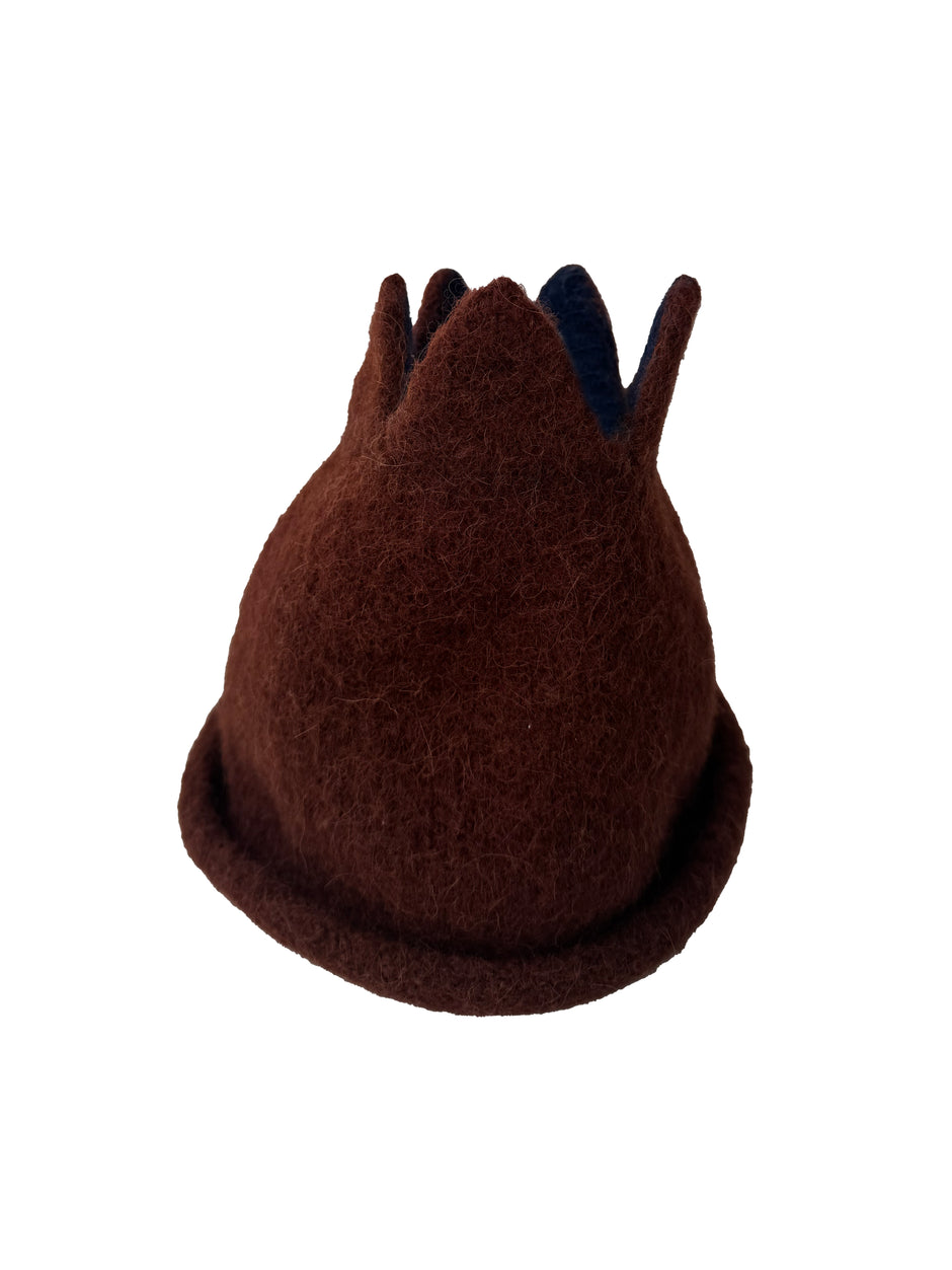 TERRY"S HAT - Chocolate/Navy