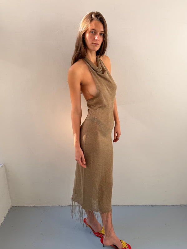 Mood - Shimmy Dress - Gold