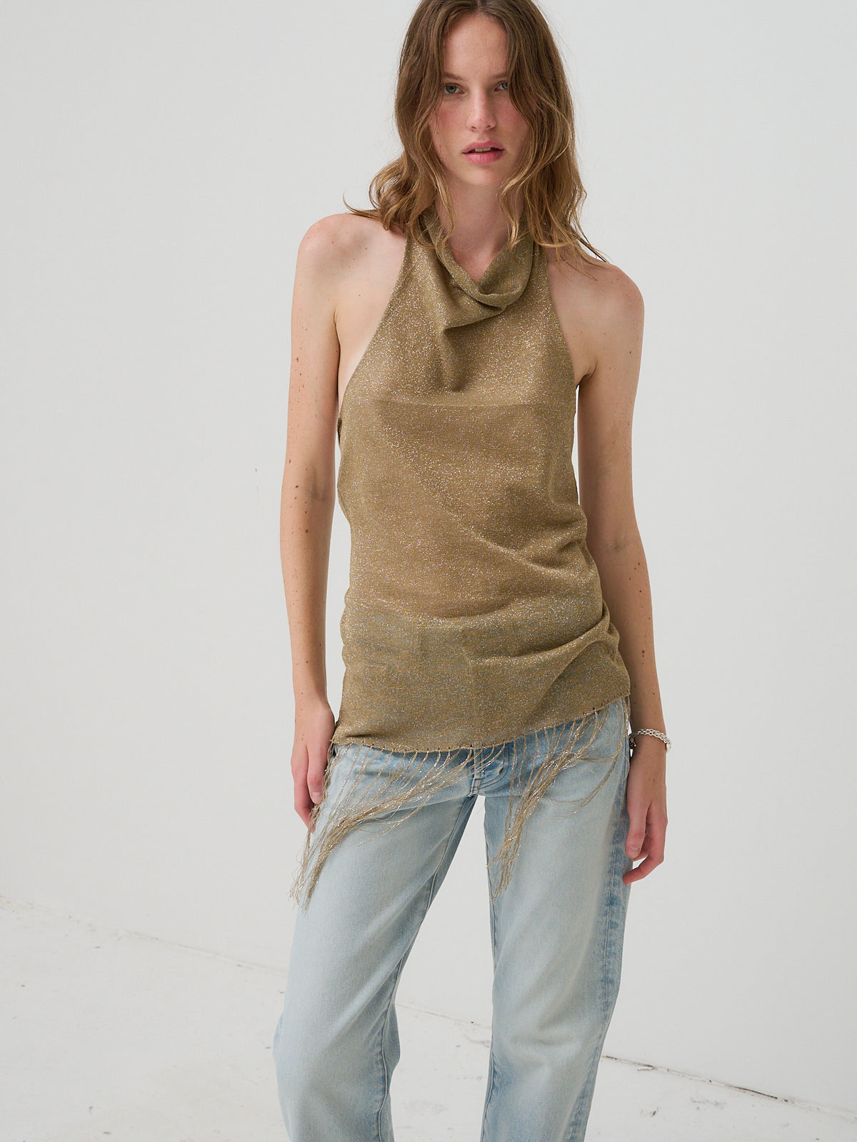 Shimmy Tunic - Dusty Gold