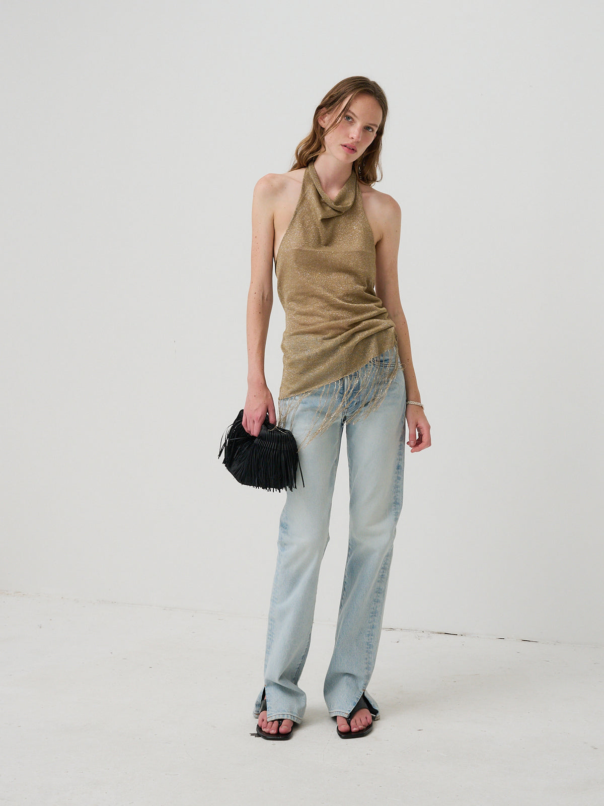 Shimmy Tunic - Dusty Gold