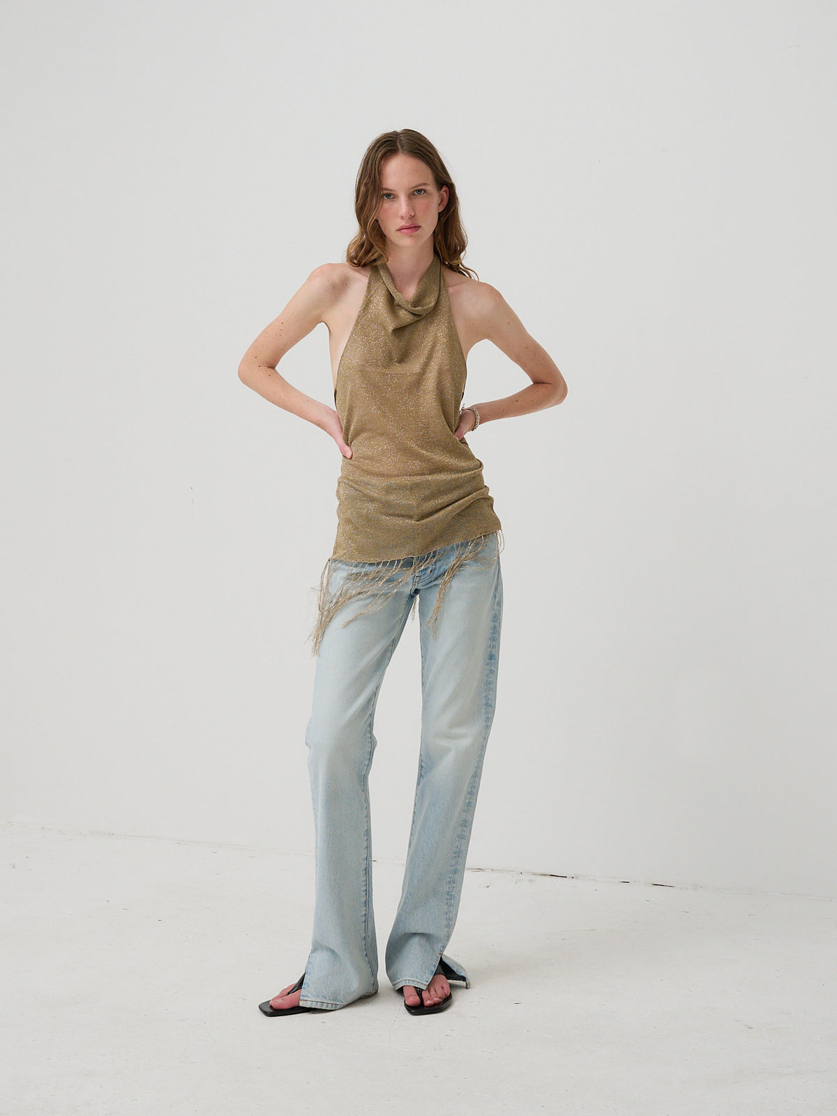 Shimmy Tunic - Dusty Gold