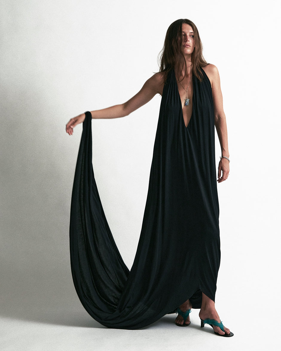 GIVE ME A MARTINI! DRESS - Plush Black