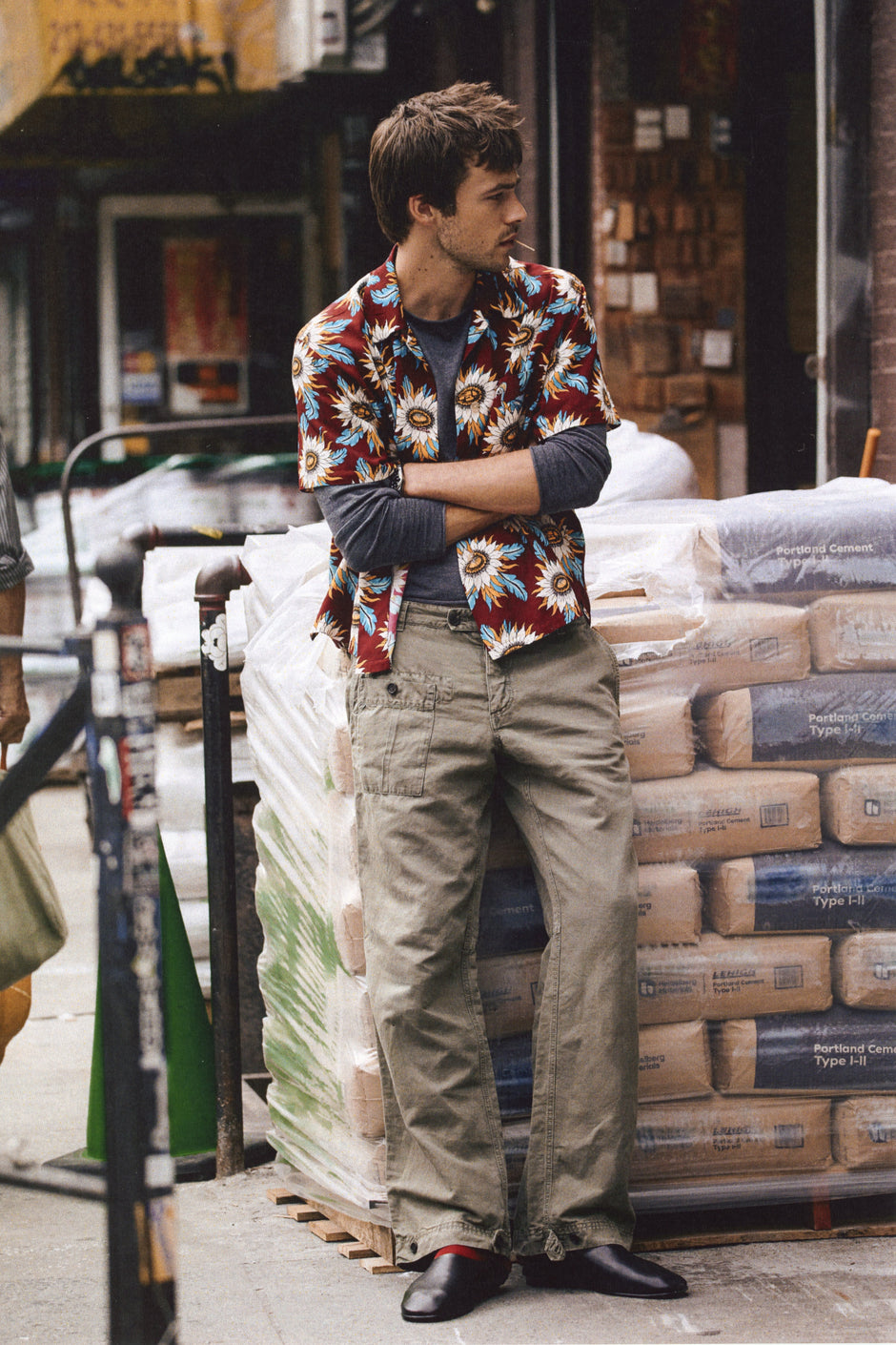 Raf Single Cargo Trouser - Cotton Linen