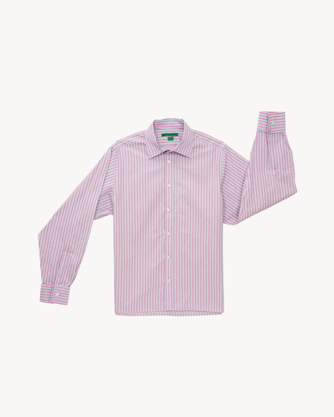 Jeff"s Shirt - 001 Pink + Blue Stripe