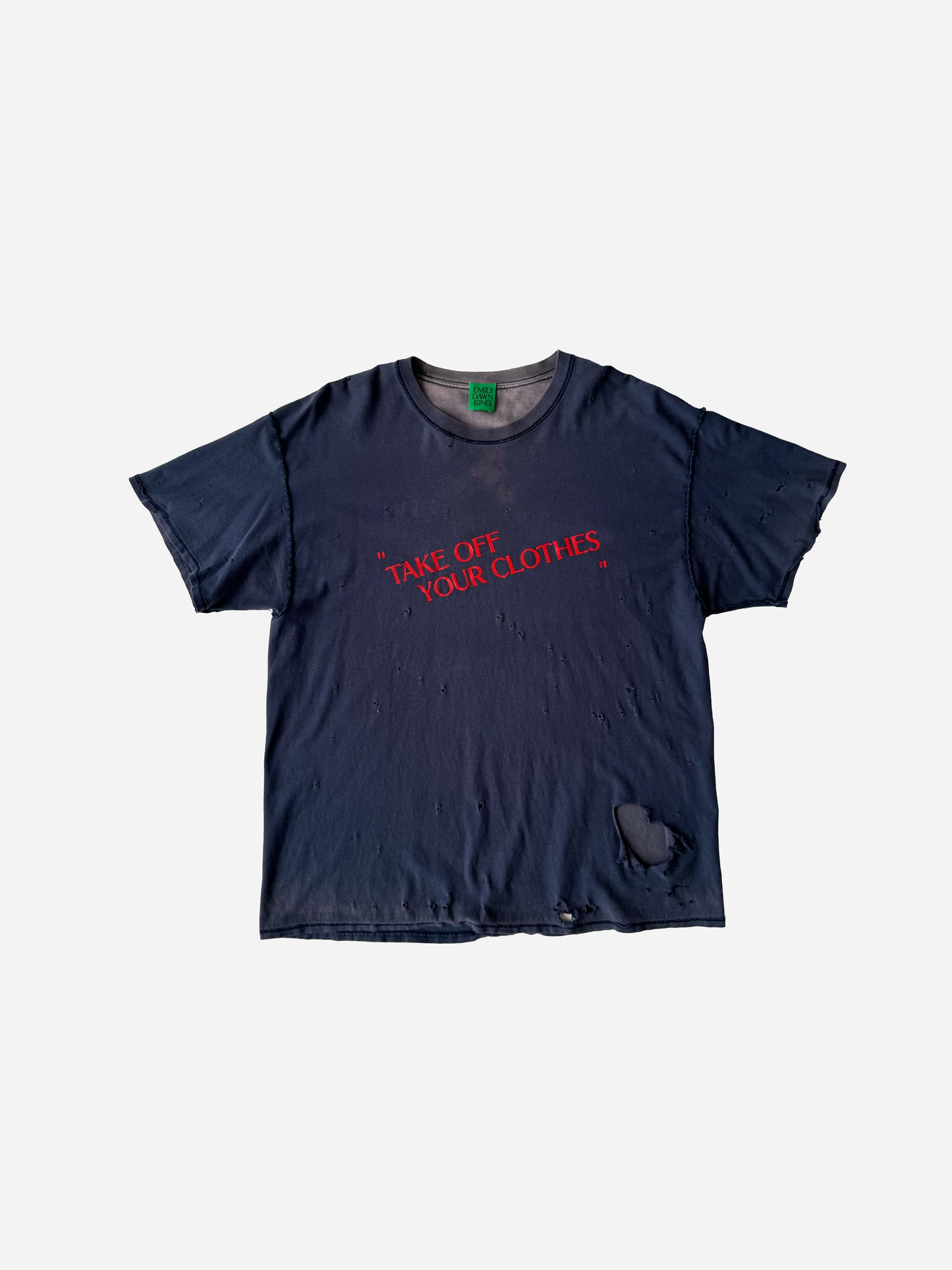 “TAKE OFF YOUR CLOTHES”  - NAVY