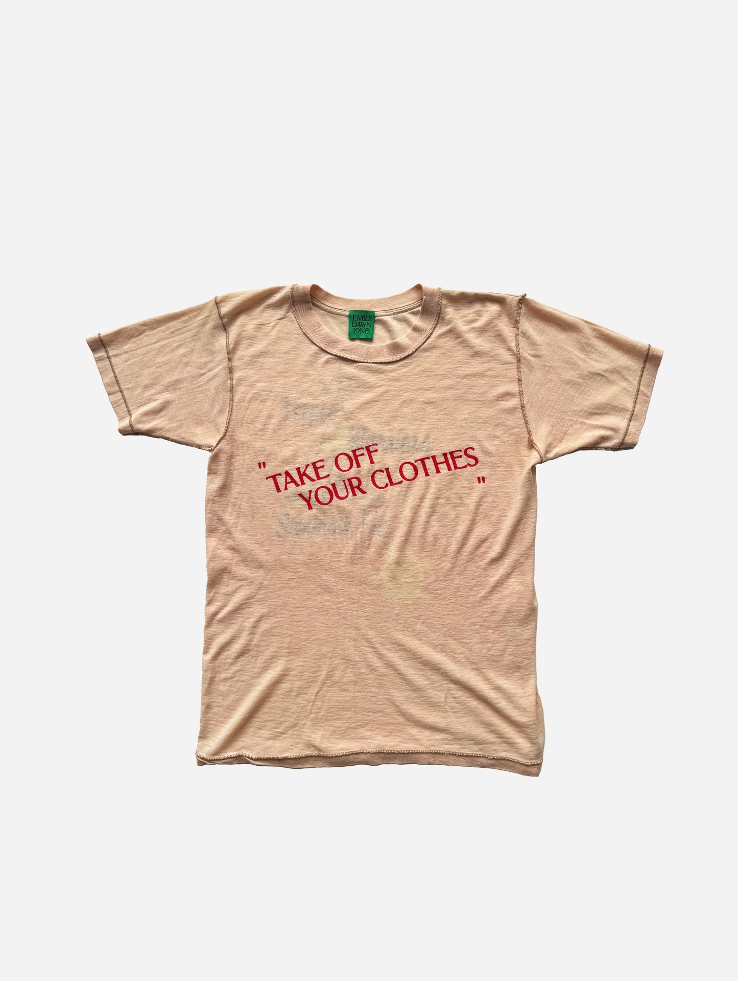 “TAKE OFF YOUR CLOTHES”  - PEACH_XS_S