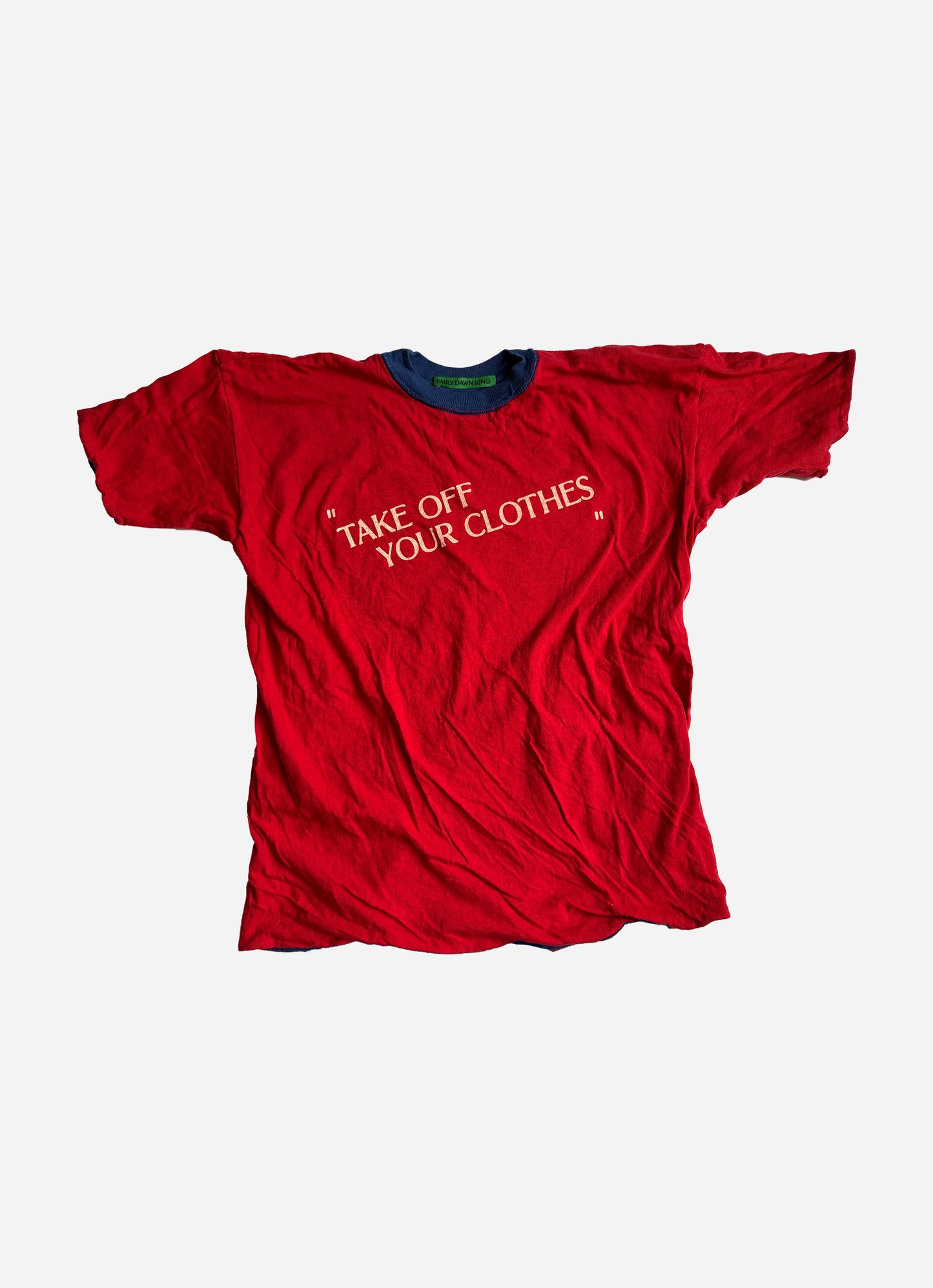 “TAKE OFF YOUR CLOTHES”  - RED_BLUE_S_M