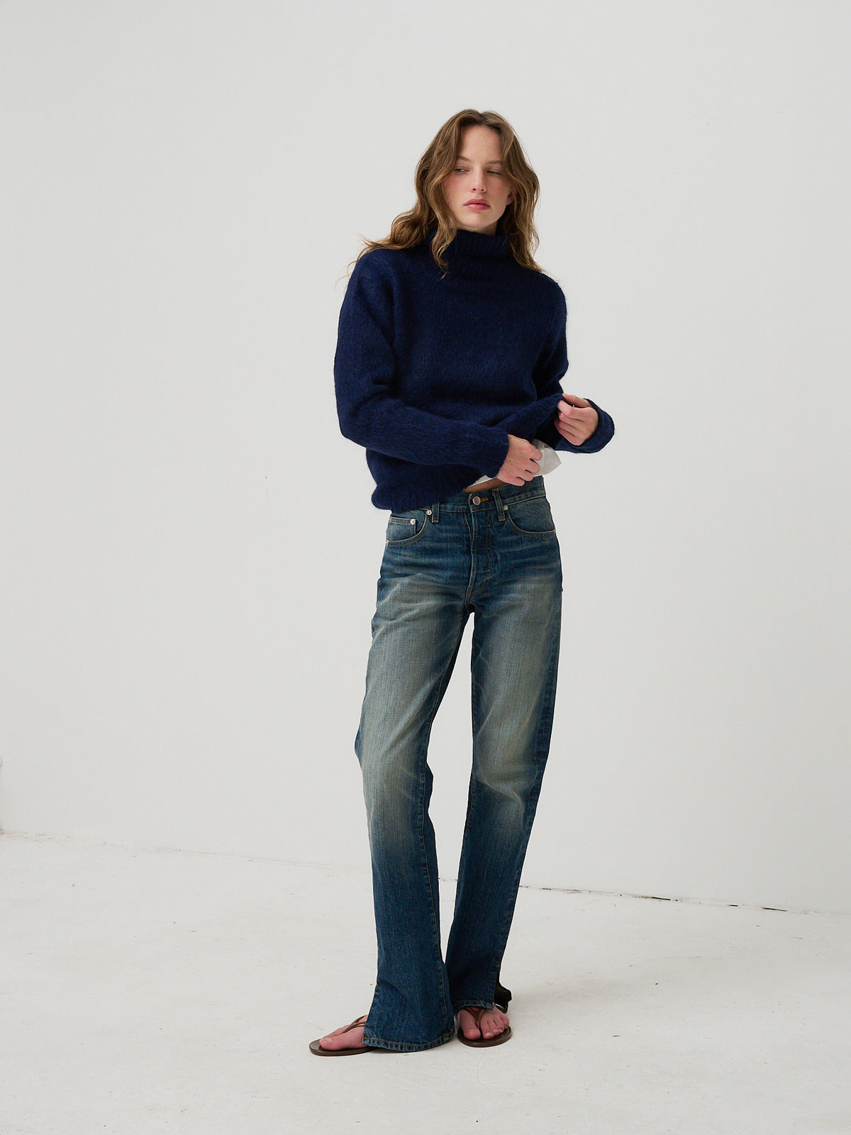 Sonko Reversible Cowl Neck Sweater